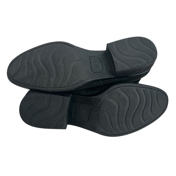 Born Osha Tassle Black Leather Ankle Boots Size 9M - Picture 14 of 14